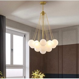 chandelier Modern golden with white circles